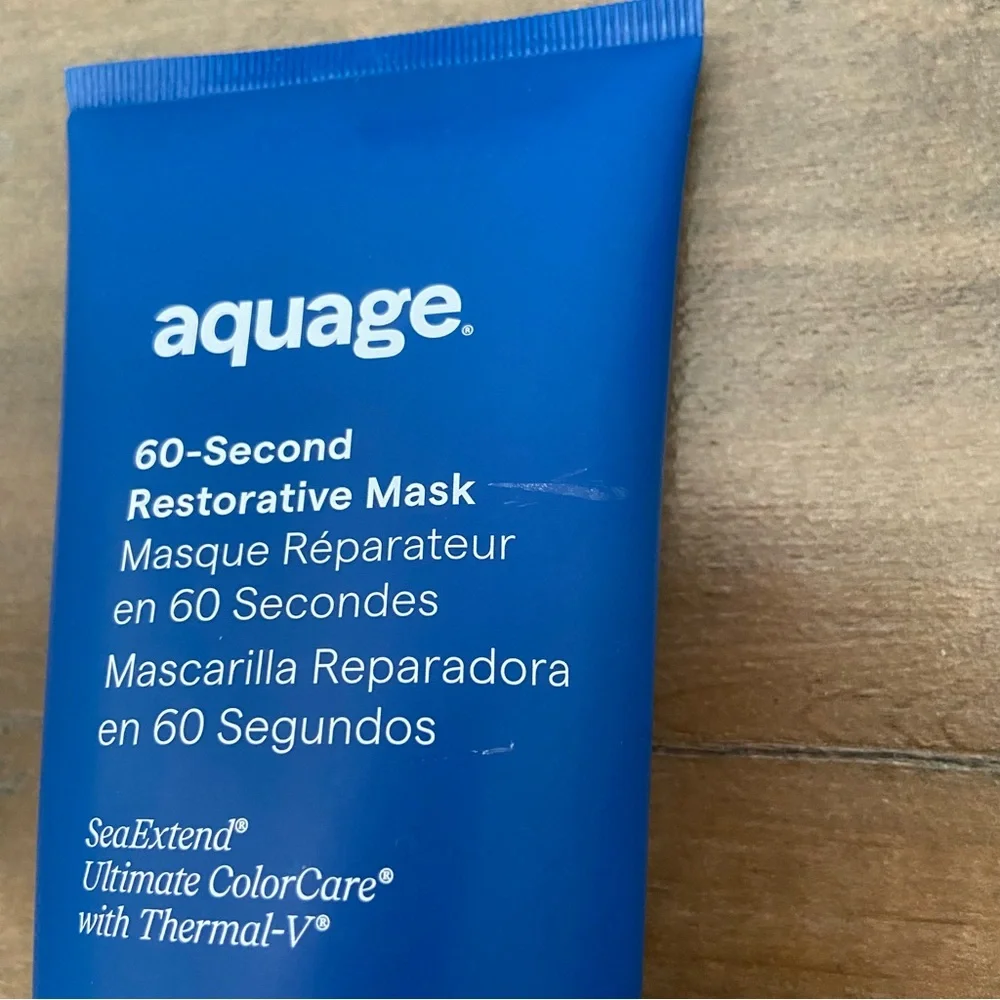 New Sealed Aquage 60-Second Restorative Hair Mask 6 oz.